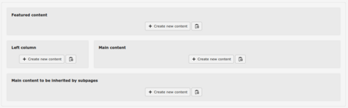 Interior with left column